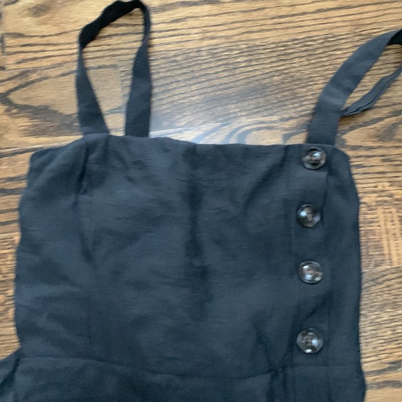 Essue Black Button Dress - Picture 2 of 4